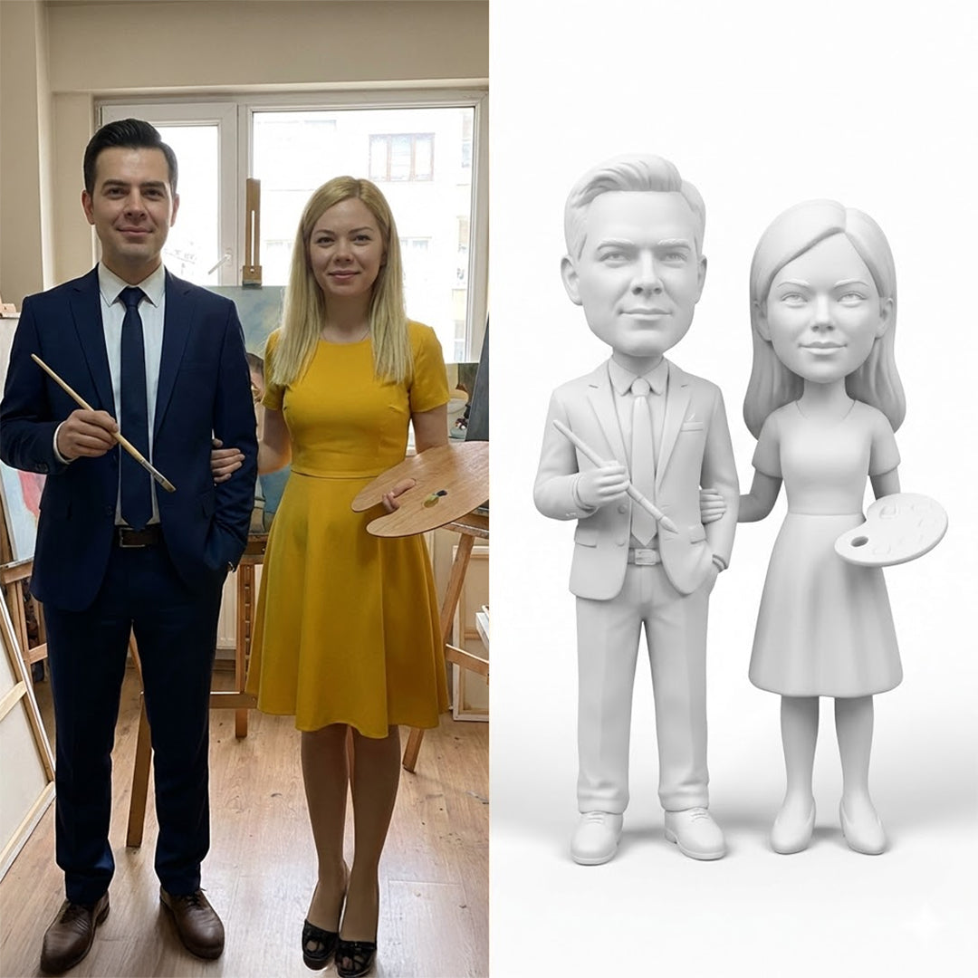 Boyamalı Çift Figürü