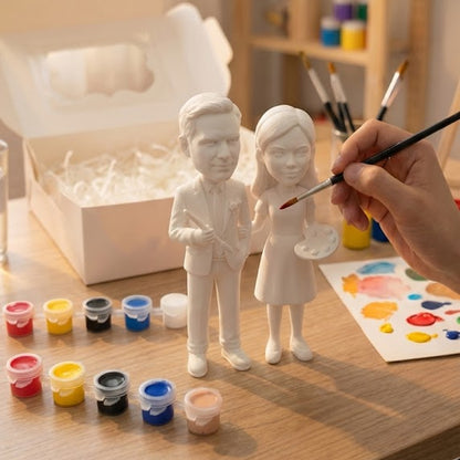 Boyamalı Çift Figürü