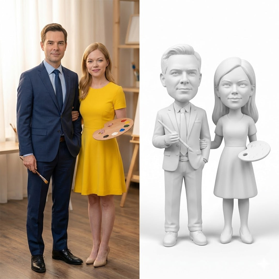 Boyamalı Çift Figürü