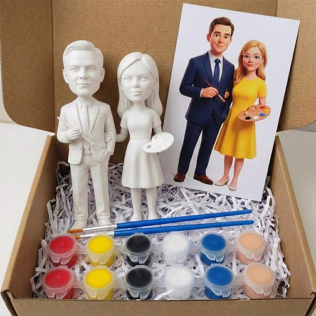 Boyamalı Çift Figürü